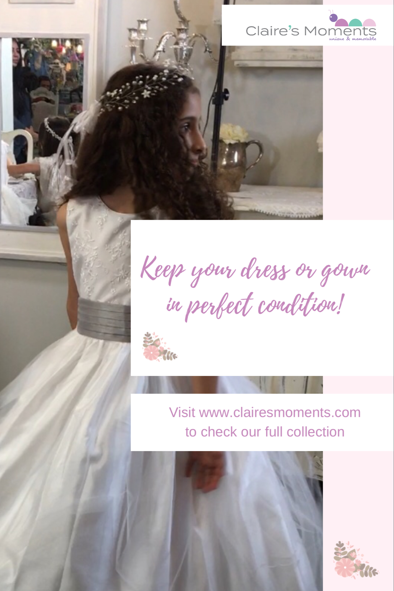 Keep your dress or gown in perfect condition!